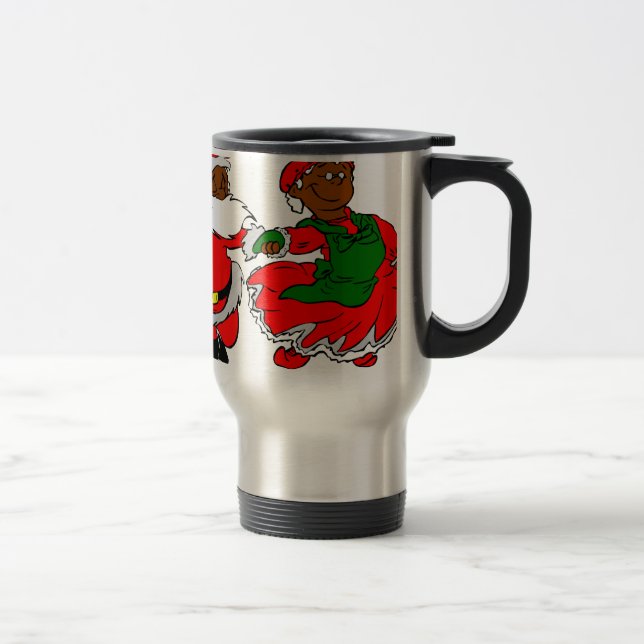 Taza De Viaje santa negra mrs claus (Derecha)
