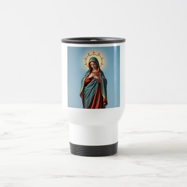 Taza De Viaje Santísima Virgen María Viaje Mug (Centro)