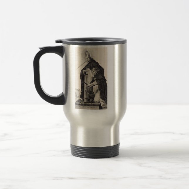Taza De Viaje Santo Alberto del Grande y santo Thomas Aquinas (Izquierda)