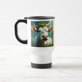 Taza De Viaje Santo Vaca, Necesito Un Café Gracioso