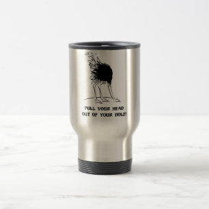 Taza De Viaje Saque de su cabeza su agujero