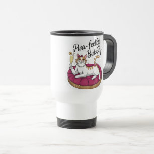 Taza De Viaje Sassy Cat Cocktail Pegatina