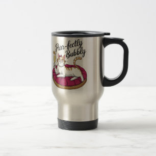 Taza De Viaje Sassy Cat Cocktail Pegatina