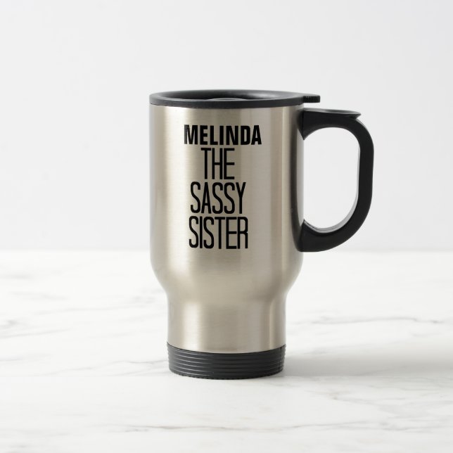 Taza De Viaje Sassy Sister Rhyme Travel Mug (Derecha)