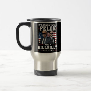 Taza De Viaje Sátira política - Trump vance arreglando a Estados