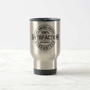 Taza De Viaje SATISFACCIÓN Mug GARANTIZADO, elegir estilo, color