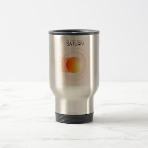 Taza De Viaje Saturno - El Planeta Anillado Arte Espacial.