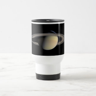 Taza De Viaje Saturno iluminado por el sol Planeta gigante gaseo