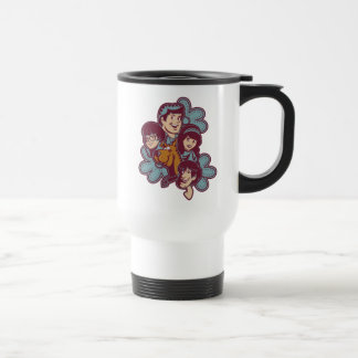 Taza De Viaje Scooby-Doo de flores paisas y la pandilla