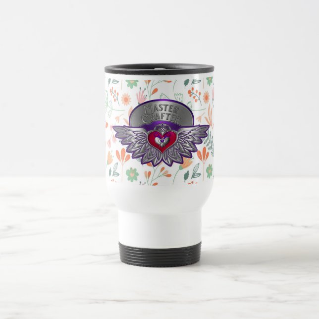 Taza De Viaje Scrapbookers Master Badge Travel Mug (Centro)