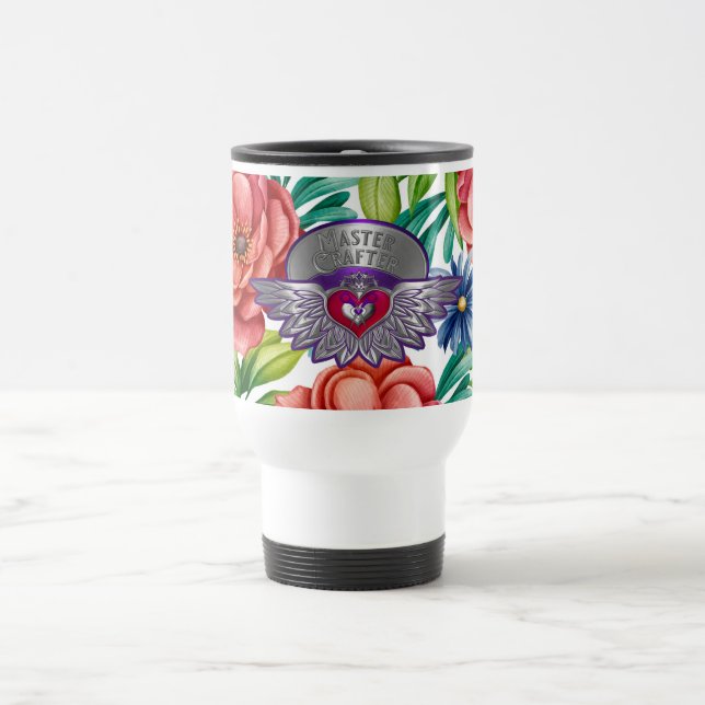 Taza De Viaje Scrapbookers Master Badge Travel Mug (Centro)