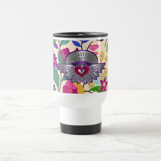 Taza De Viaje Scrapbookers Master Badge Travel Mug (Centro)