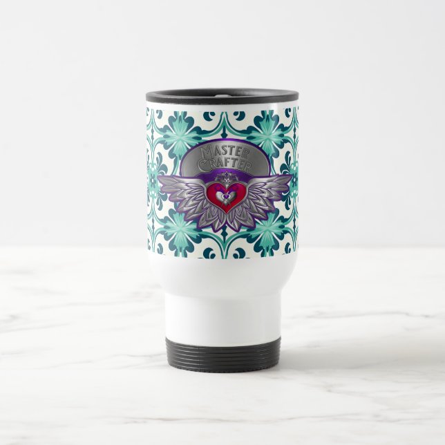 Taza De Viaje Scrapbookers Master Badge Travel Mug (Centro)