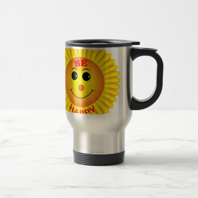 Taza De Viaje Sé Feliz (Derecha)