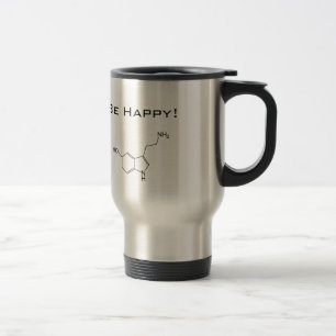 Taza De Viaje ¡Sea feliz! Serotonina