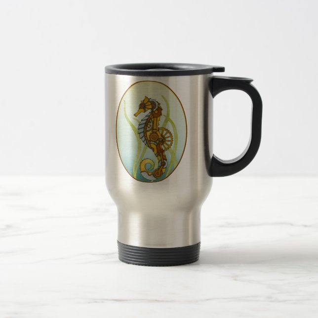 Taza De Viaje Seahorse de Steampunk (Derecha)