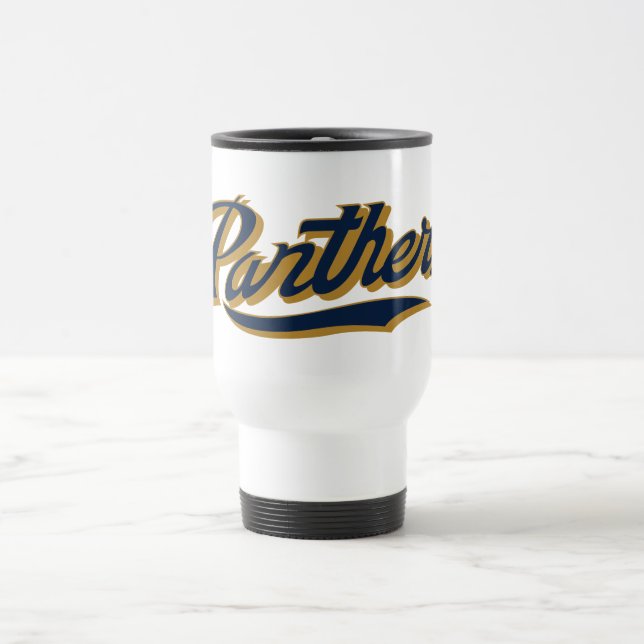 Taza De Viaje Secuencia de comandos de Panthers FIU (Centro)