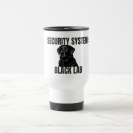 Taza de viaje Security System Black Lab