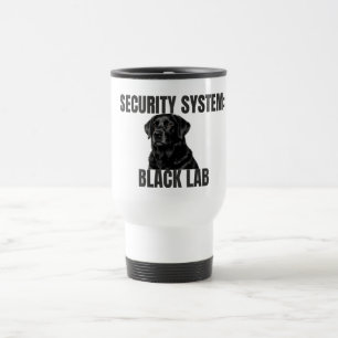 Taza de viaje Security System Black Lab