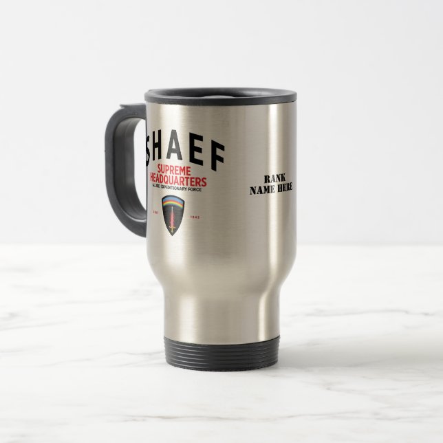 Taza De Viaje Sede de la SHAEF (Anverso izquierdo)