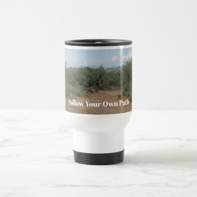 Taza De Viaje Seguir el camino propio de un graduado de la escue (Centro)