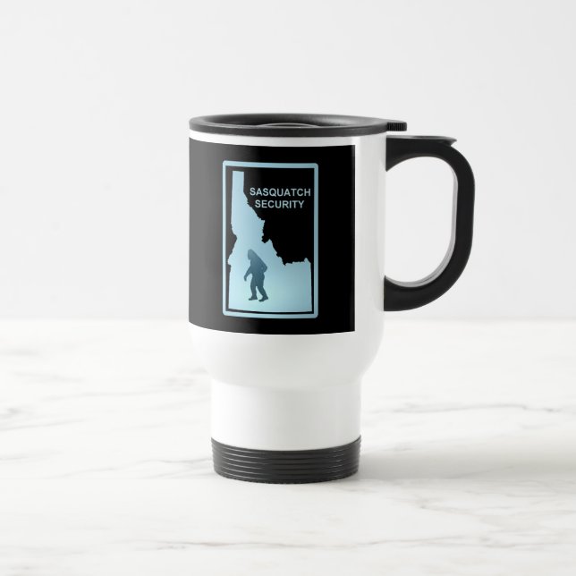 Taza De Viaje Seguridad Sasquatch - Idaho (Derecha)