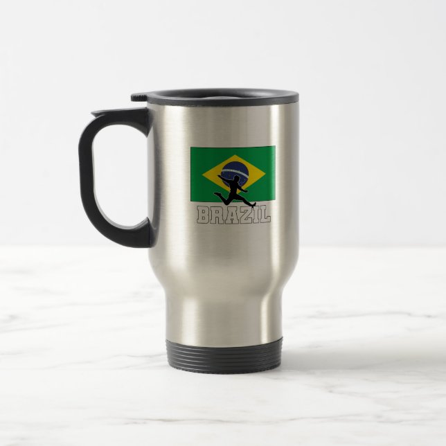 Taza De Viaje Selección De Fútbol De Brasil (Izquierda)