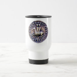 TAZA DE VIAJE SELLO DE LA PLANTILLA DE LOS CABALLOS