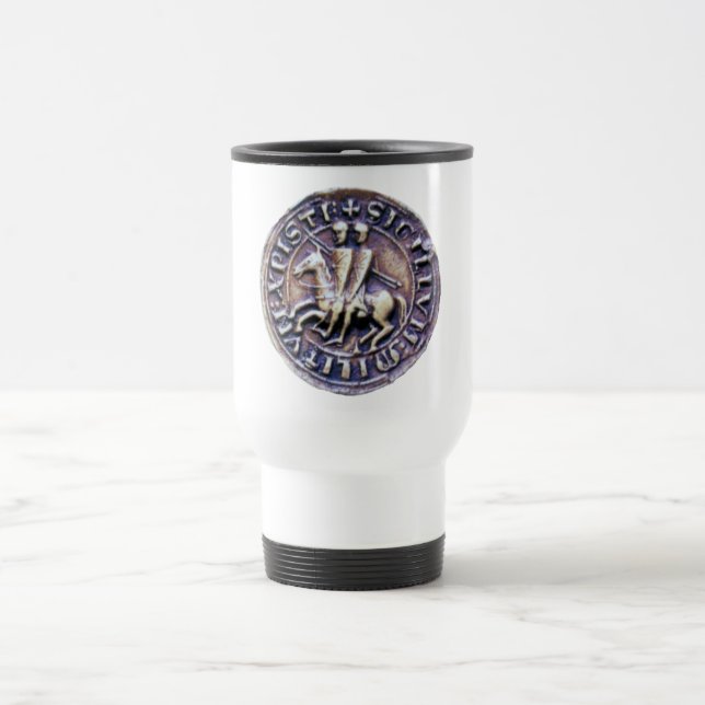 TAZA DE VIAJE SELLO DE LA PLANTILLA DE LOS CABALLOS (Centro)