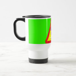 Taza De Viaje Señal de advertencia de alienígena púrpura