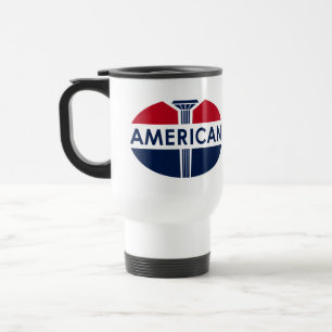 Taza De Viaje señal de estación de servicio americana. Versión p