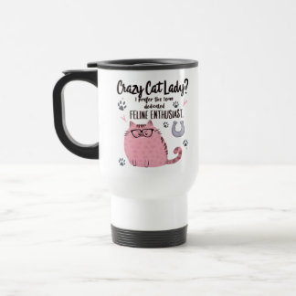 Taza De Viaje ¿Señora Gata Loca? Regalo Divertido para Amantes d
