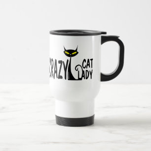 Taza De Viaje Señora loca del gato