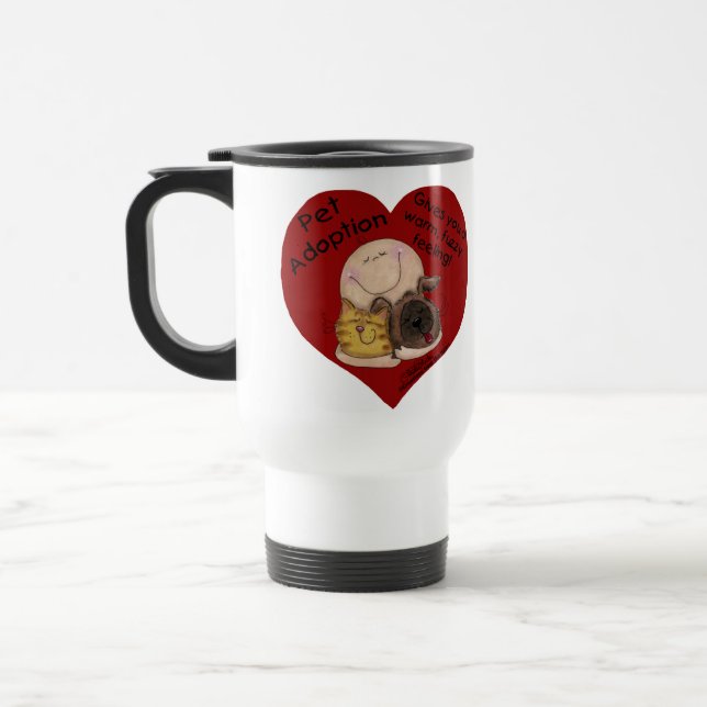 Taza De Viaje ¡Sensación Cálida, Mareada! Corazón (Izquierda)