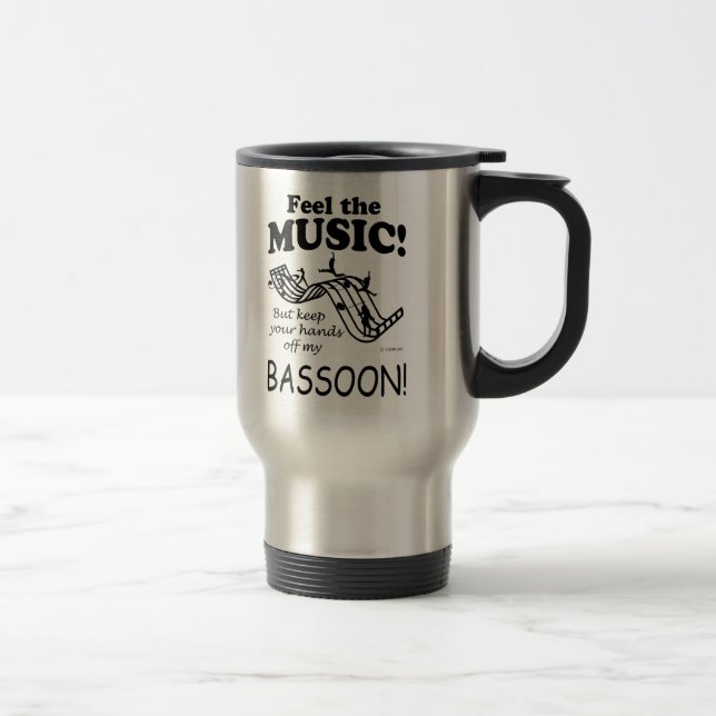 Taza De Viaje Sensación del Bassoon la música (Derecha)