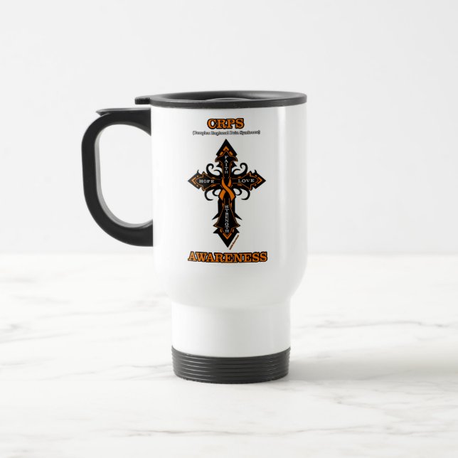 Taza De Viaje Sensibilización/cruz...CRPS Travel Mug (Izquierda)