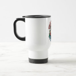 Taza De Viaje Sentir Navideño Alegre Santa