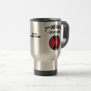 Taza De Viaje Séptimo distintivo de la División de Infantería