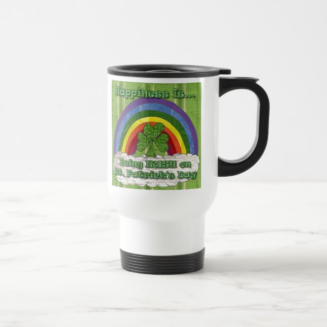 Taza De Viaje Ser irlandés en el día de San Patricio (Derecha)