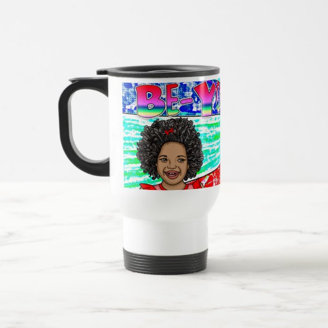 Taza De Viaje Ser un pequeño Chica africano-estadounidense cansa (Izquierda)