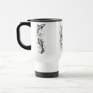 Taza De Viaje Serene Koi Pond Travel Mug - 15 oz Mug