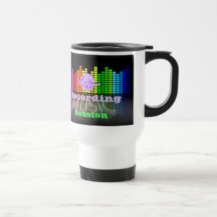 Taza De Viaje Sesión de grabación de música MoonDreams White Tra