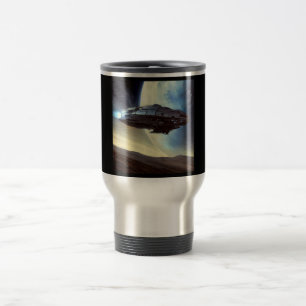 Taza De Viaje SF Orbiting Spaceship 2