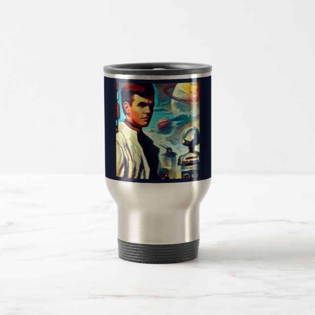 Taza De Viaje SF Pulp Magazine Cover Style 2 (Centro)