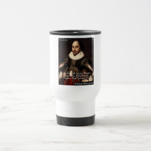Taza De Viaje Shakespeare "Palabras en el cielo" Wisdom Cita Reg