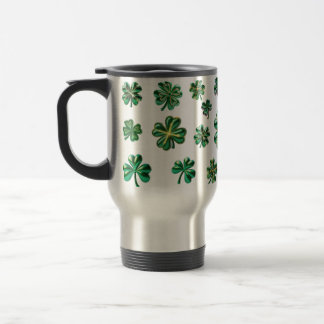 Taza De Viaje Shamrock Clover 3D deja suerte