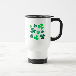 Taza De Viaje Shamrock Clover Leaf Irlanda Irlanda Moderno Elega