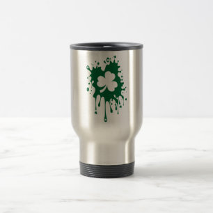 Taza De Viaje Shamrock Splat irlandés!