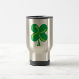 Taza De Viaje Shamrock verde