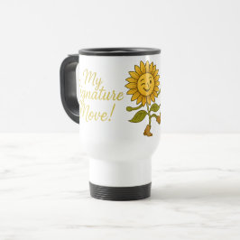 Taza De Viaje “She’s Got Sass & Sunshine” Sunflower mug